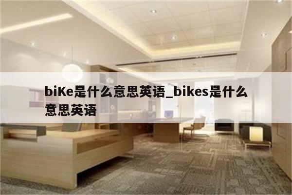 biKe是什么意思英语_bikes是什么意思英语